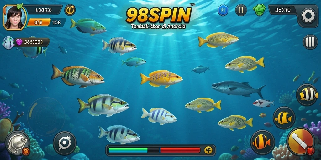 Tampilan gameplay seru dan menarik dalam 98SPIN.