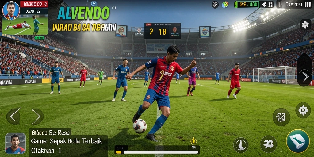 Tampilan gameplay <strong>ALVENDO</strong>, menyajikan aksi seru di lapangan.