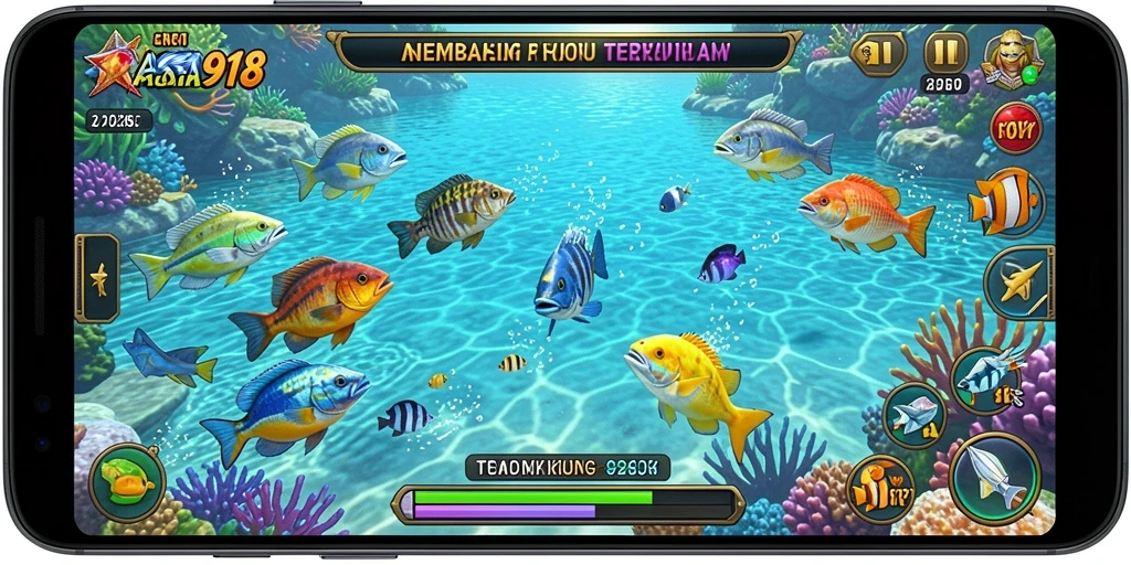 Tampilan gameplay menarik dari ASIA918 Tembak Ikan.