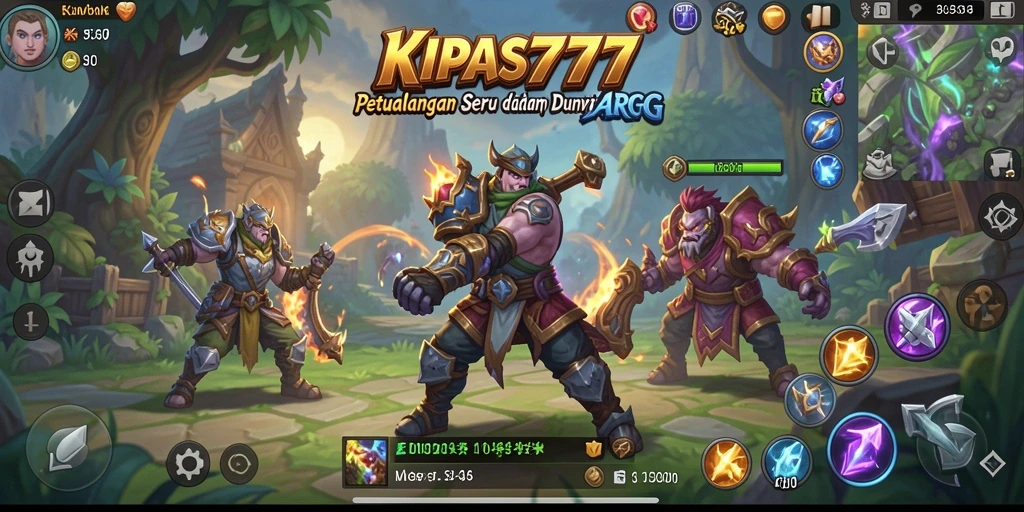 Screenshot menampilkan pertarungan epik dalam KIPAS777 dengan grafik memukau.