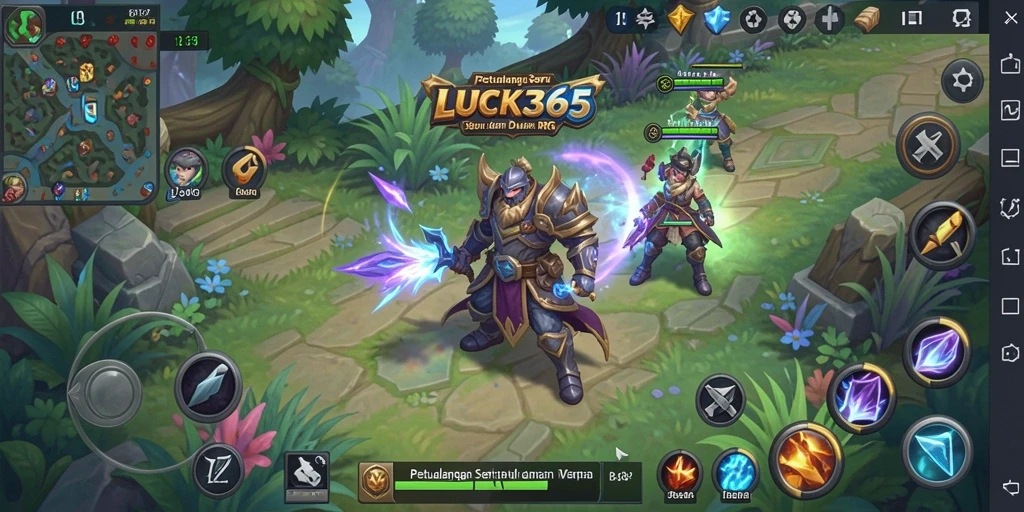 Tampilan gameplay RPG yang mendebarkan dan penuh aksi.