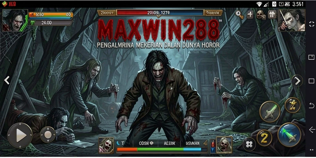 Tampilan menyeramkan dari gameplay intens MAXWIN288.