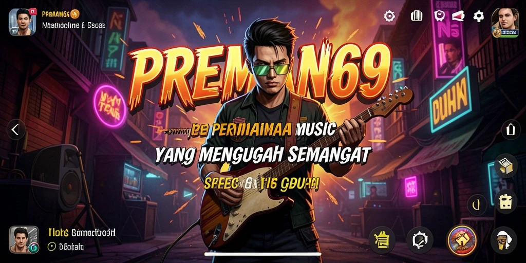 Tampilan gameplay menampilkan interaksi seru dengan musik dan tantangan.