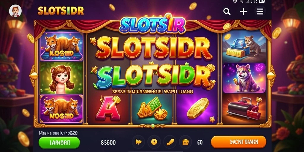 Screenshot gameplay SLOTSIDR dengan tema slot yang menarik.
