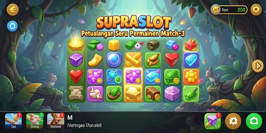 Tampilan gameplay SUPRASLOT yang menawan dan penuh warna.