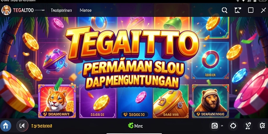 Tampilan gameplay seru TEGALTOTO dengan fitur slot menarik.